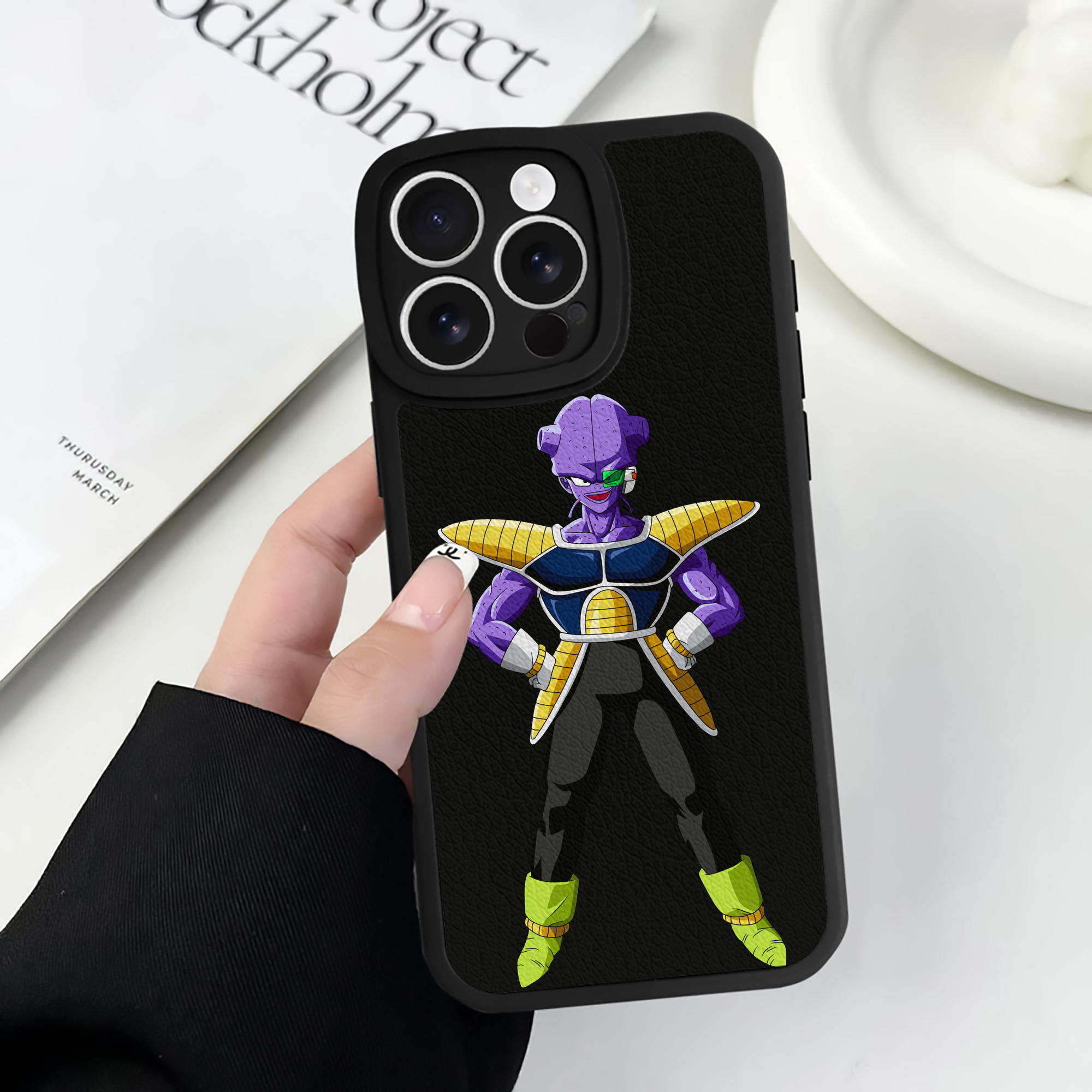 （画像用） ドラゴンボール DRAGON BALL 【iPhone 16シリーズ対応】シリコンスマホケース（レザー調） 材質：シリコン